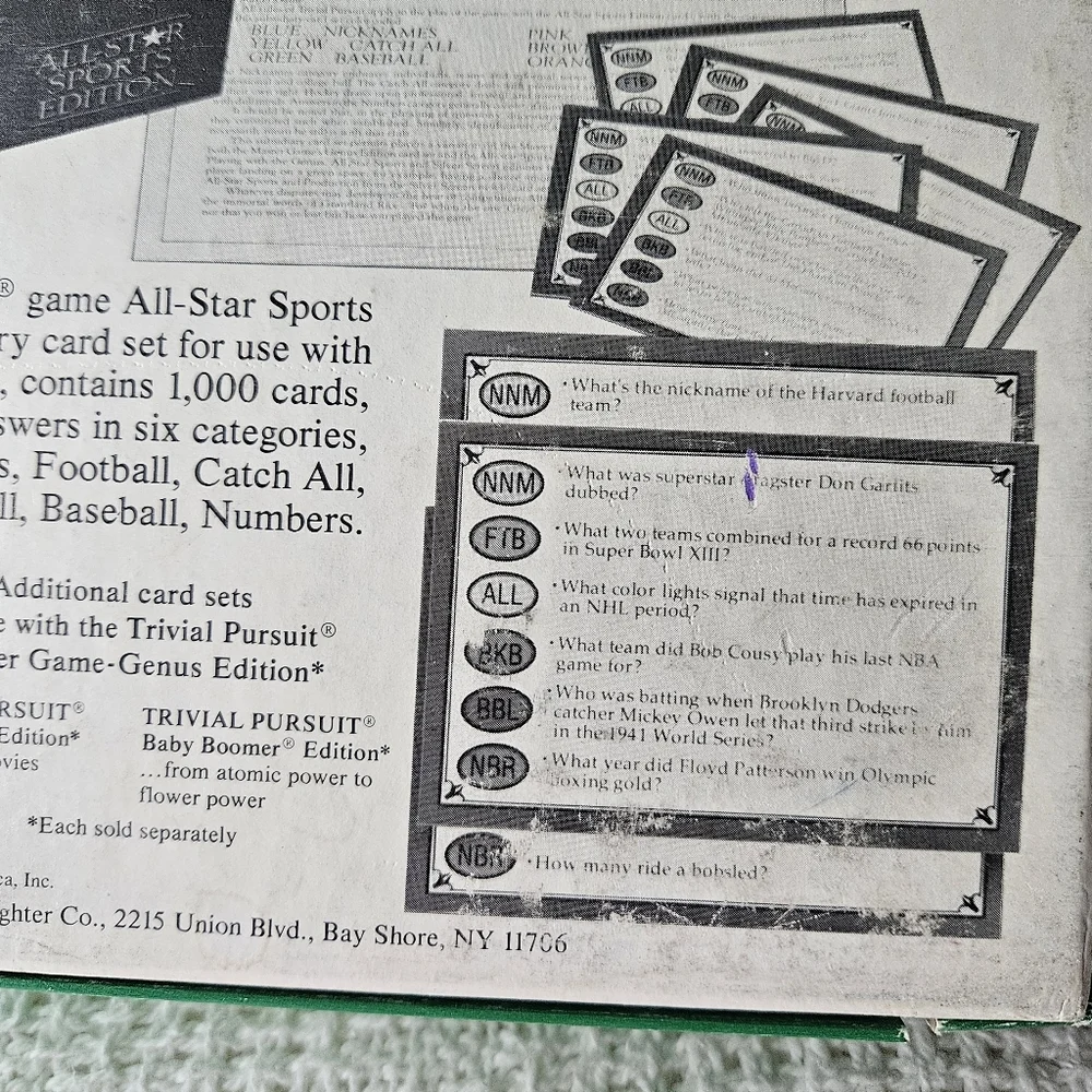 Trivial Pursuit Card‎ Game - All Star Sports Edition Expansion Set VINTAGE - Picture 15 of 16